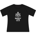 KEEP CALM AND ENJOY LIFE Women's Raglan Tee