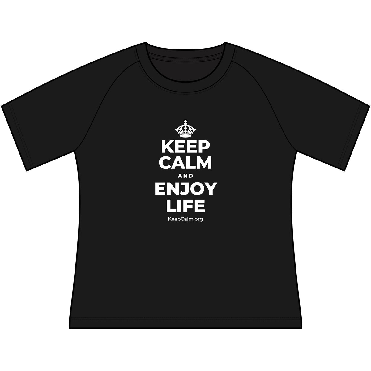 KEEP CALM AND ENJOY LIFE Women's Raglan Tee