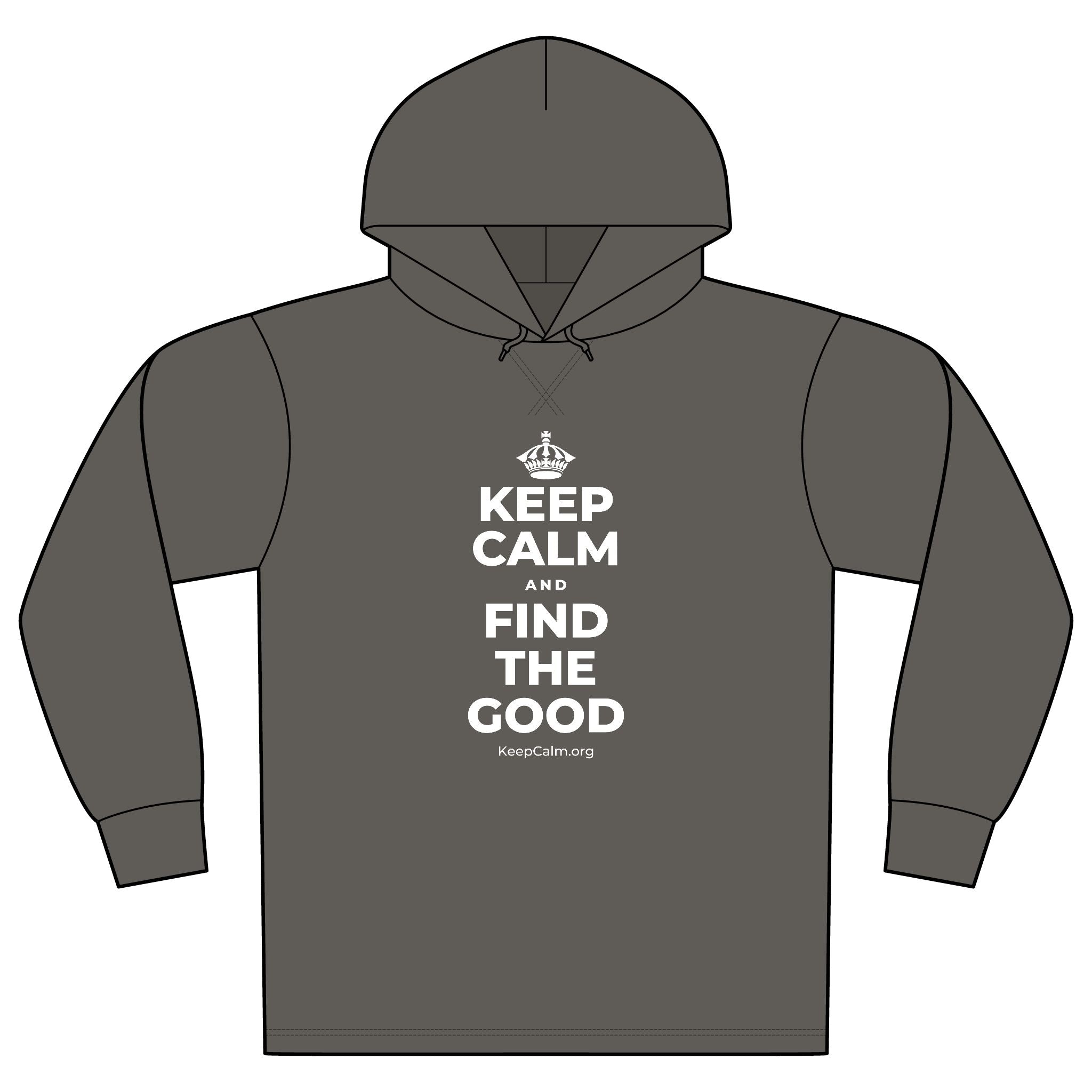 KEEP CALM AND FIND THE GOOD Organic Hoodie Tee