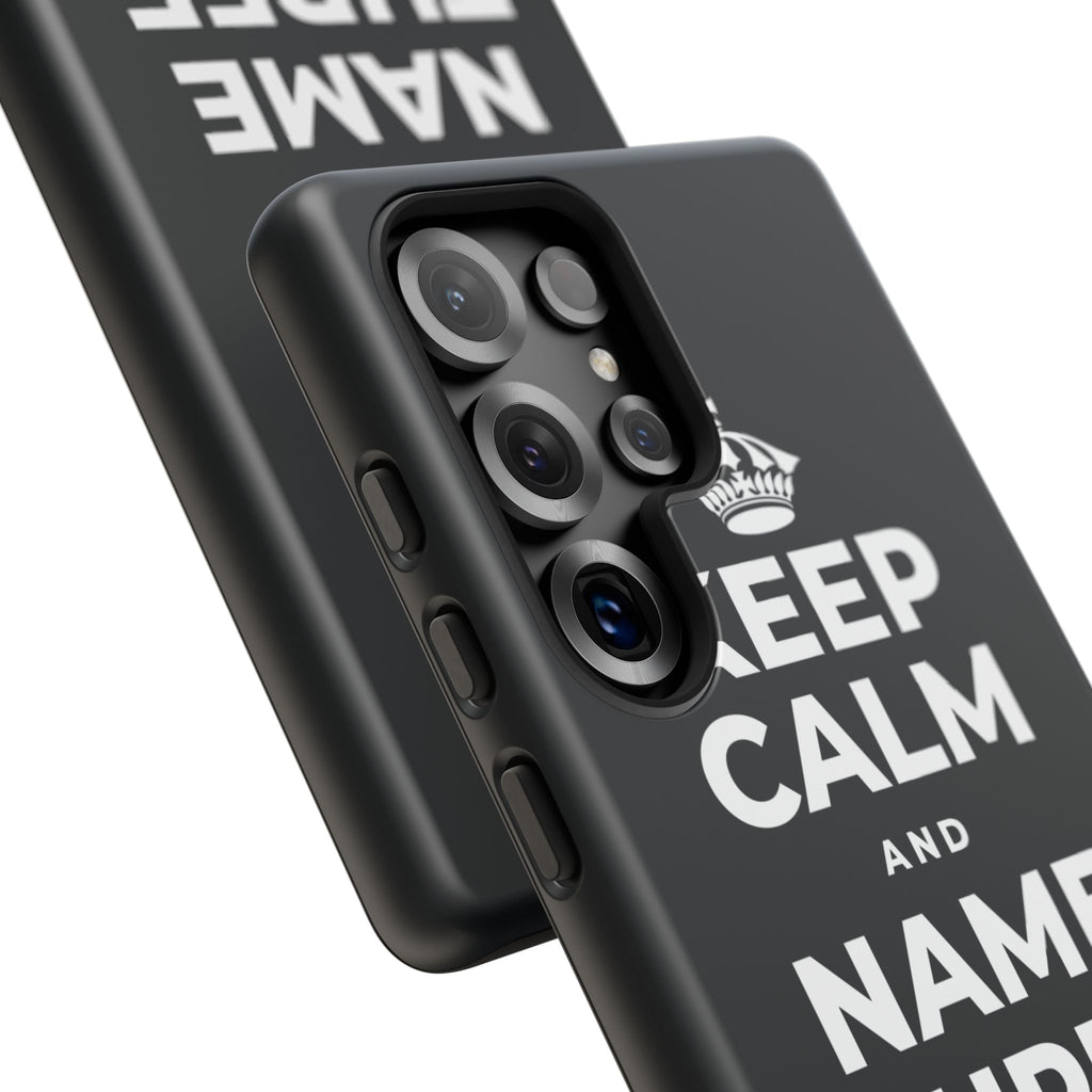 KEEP CALM AND NAME THREE GOOD THINGS Phone Case (Dark)