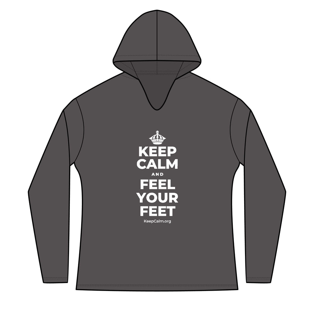 KEEP CALM AND FEEL YOUR FEET Women's Long Sleeve Hoodie