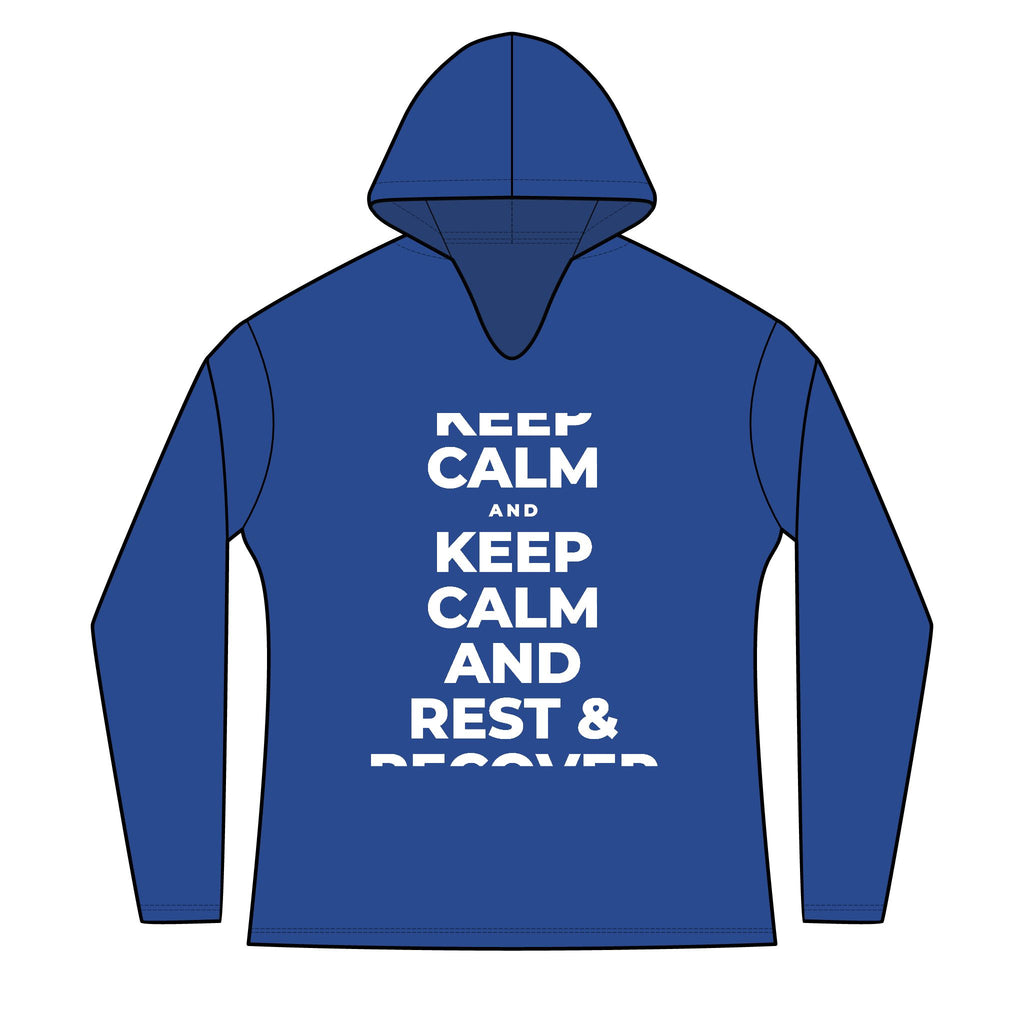 KEEP CALM AND REST & RECOVER Women's Long Sleeve Hoodie