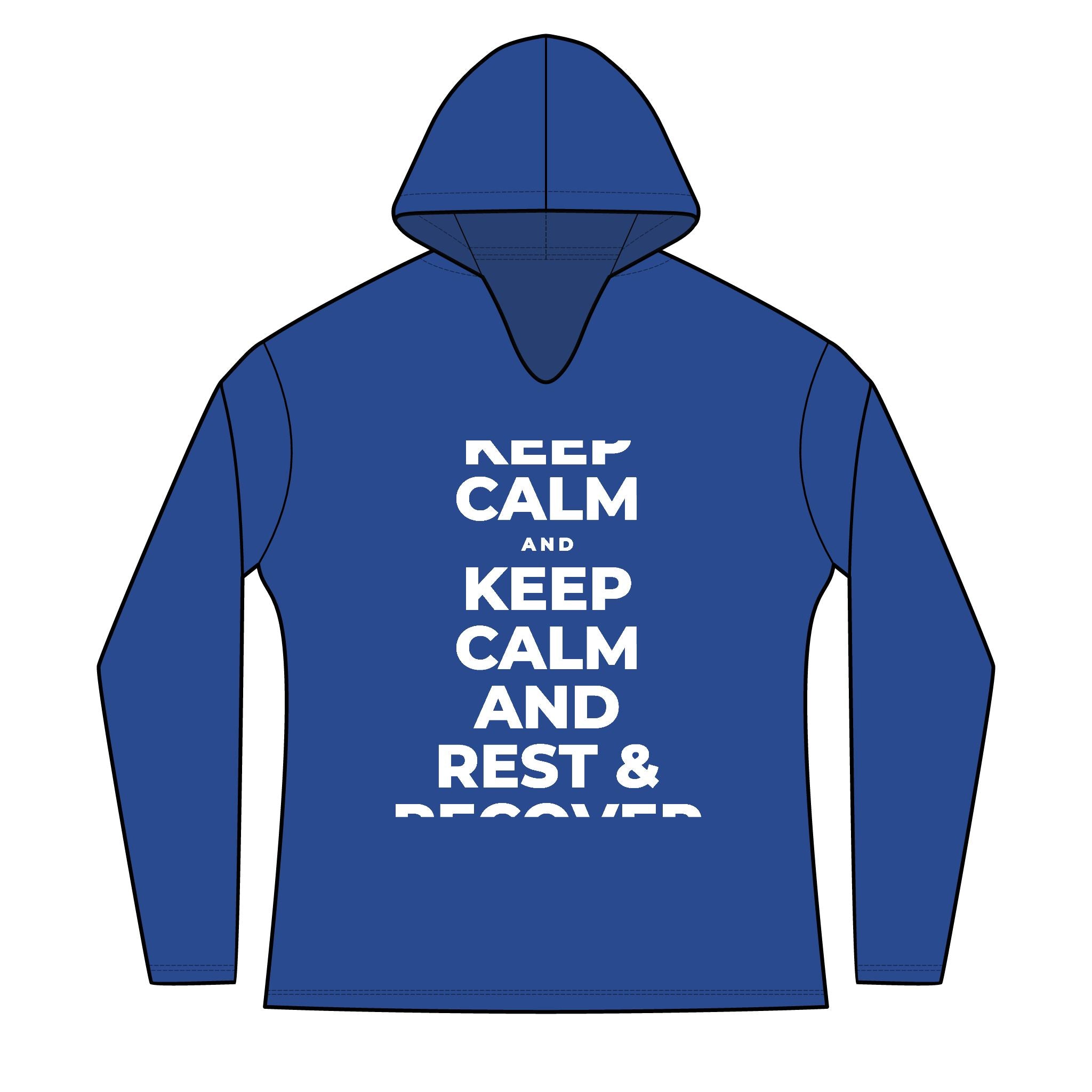 KEEP CALM AND REST & RECOVER Women's Long Sleeve Hoodie