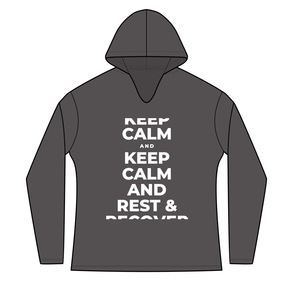 KEEP CALM AND REST & RECOVER Women's Long Sleeve Hoodie