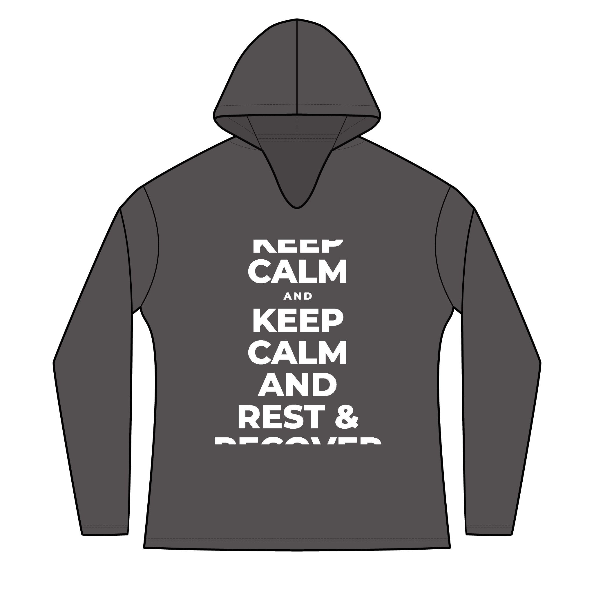 KEEP CALM AND REST & RECOVER Women's Long Sleeve Hoodie