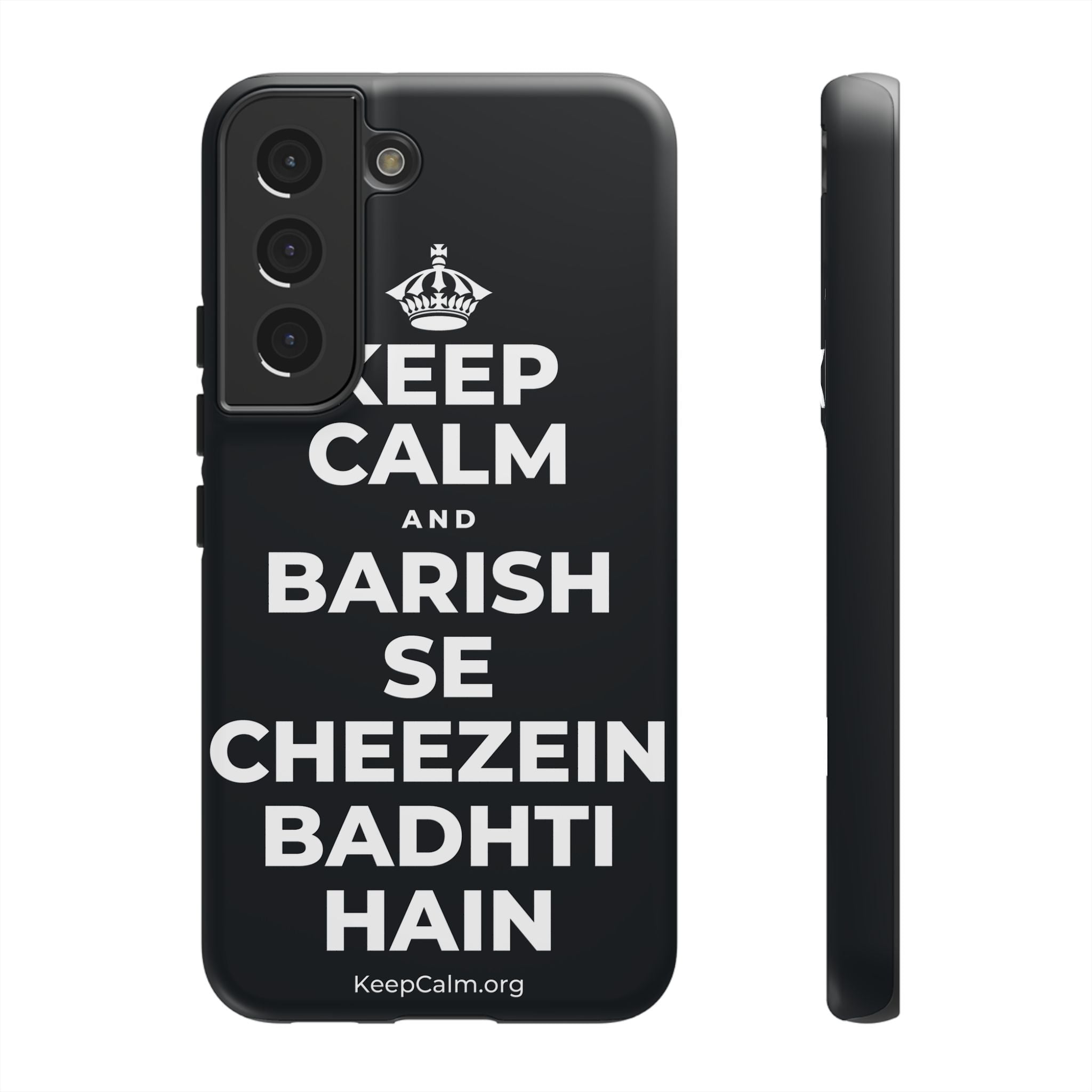 KEEP CALM AND BARISH SE CHEEZEIN BADHTI HAIN Phone Case (Dark)