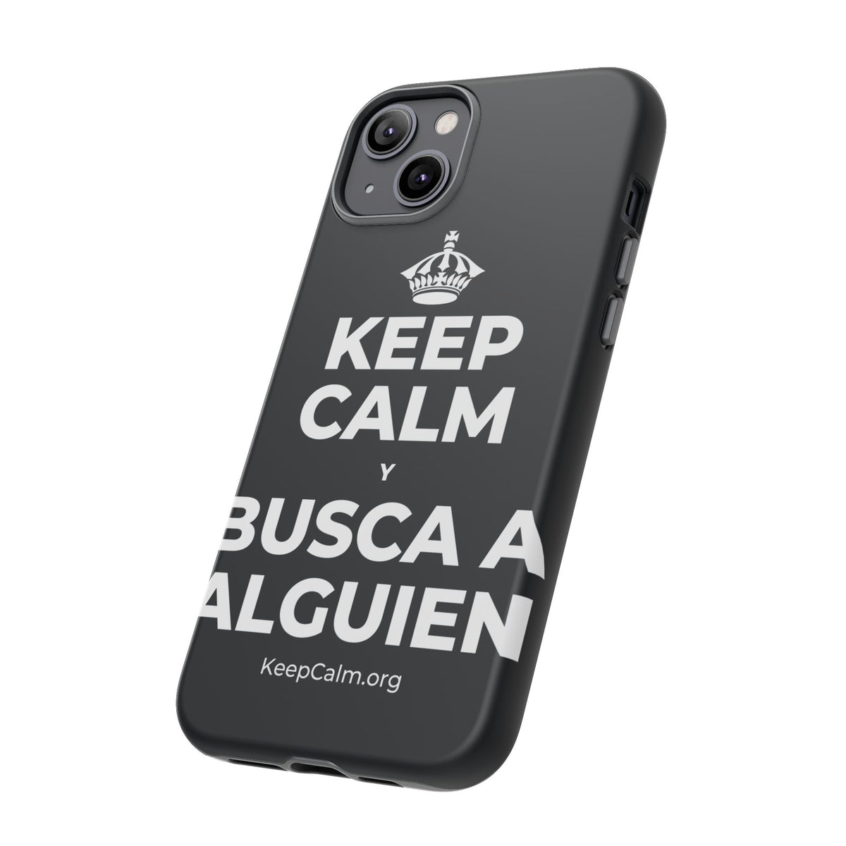 KEEP CALM Y BUSCA A ALGUIEN Phone Case (Dark)