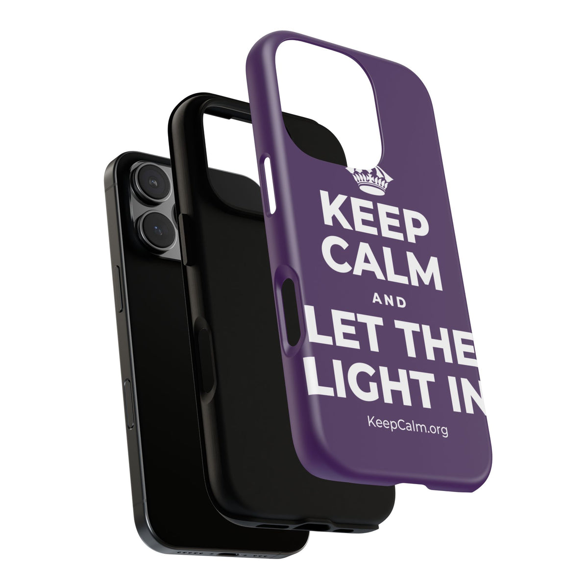 KEEP CALM AND LET THE LIGHT IN Phone Case