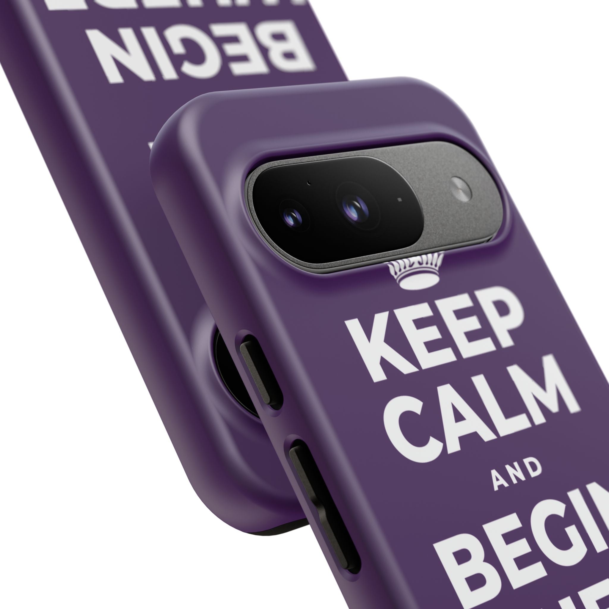 KEEP CALM AND BEGIN WHERE YOU ARE Phone Case