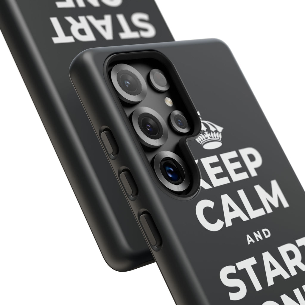 KEEP CALM AND START ONE FRESH PAGE Phone Case (Dark)