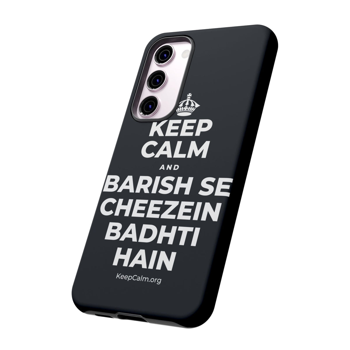 KEEP CALM AND BARISH SE CHEEZEIN BADHTI HAIN Phone Case (Dark)