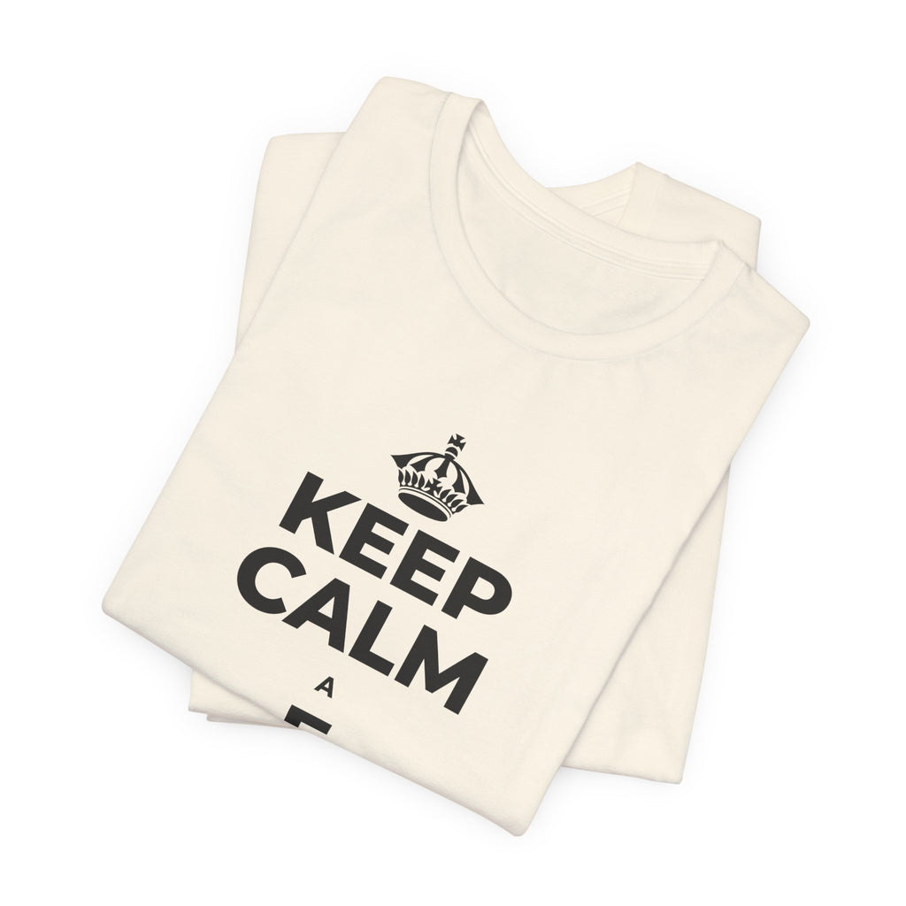 KEEP CALM A E HAʻAHEO IĀ ʻOE IHO T-Shirt (White–Asphalt)
