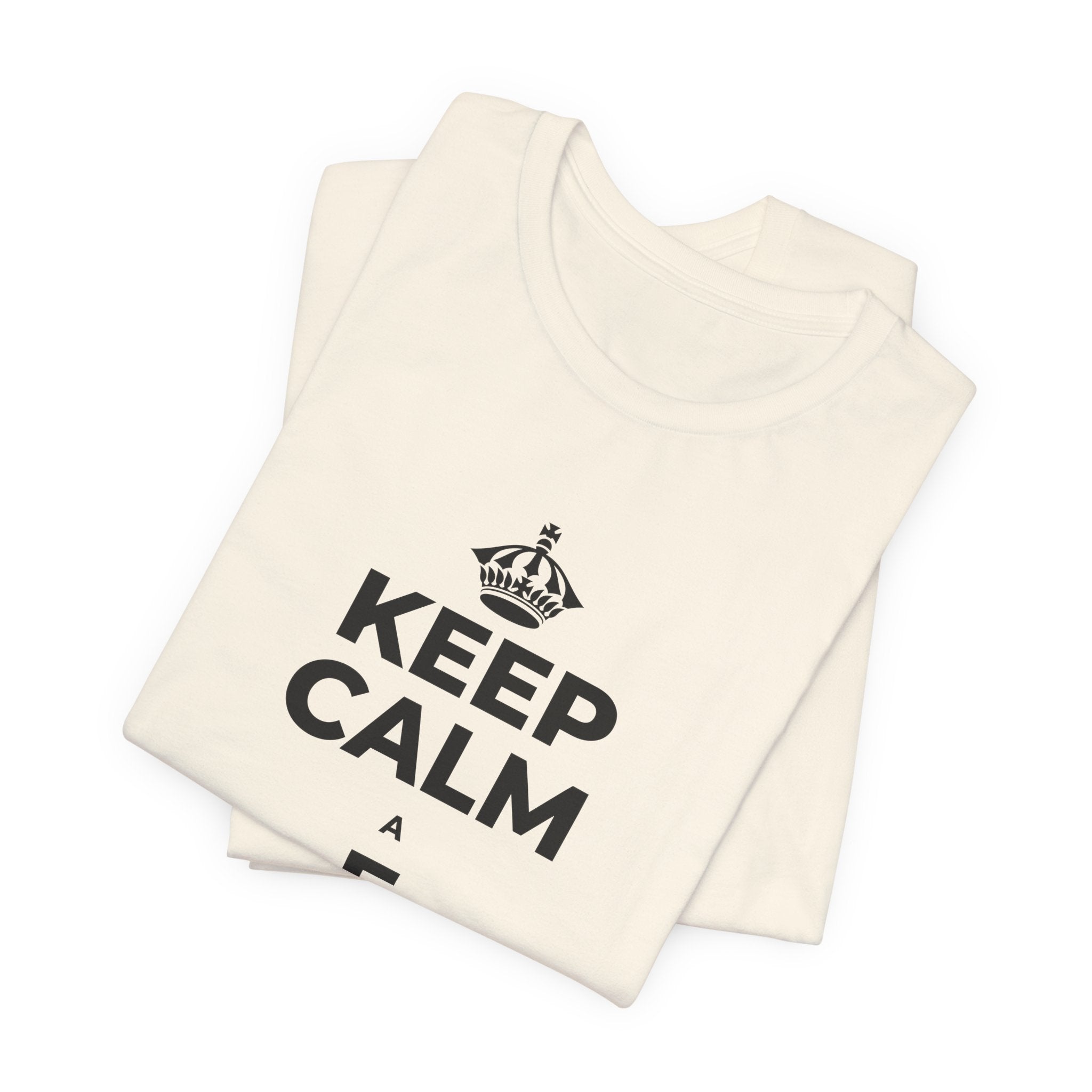 KEEP CALM A E HAʻAHEO IĀ ʻOE IHO T-Shirt (White–Asphalt)