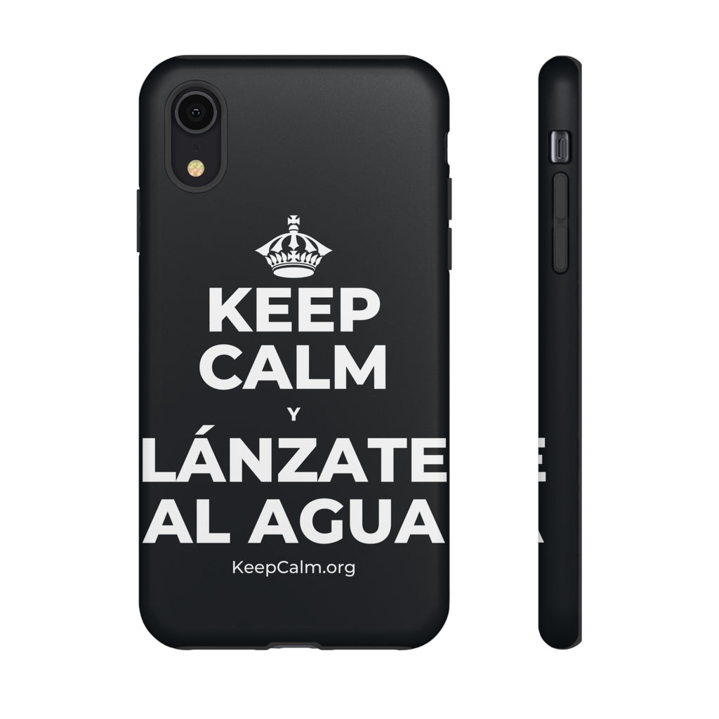 KEEP CALM Y LÁNZATE AL AGUA Phone Case (Dark)