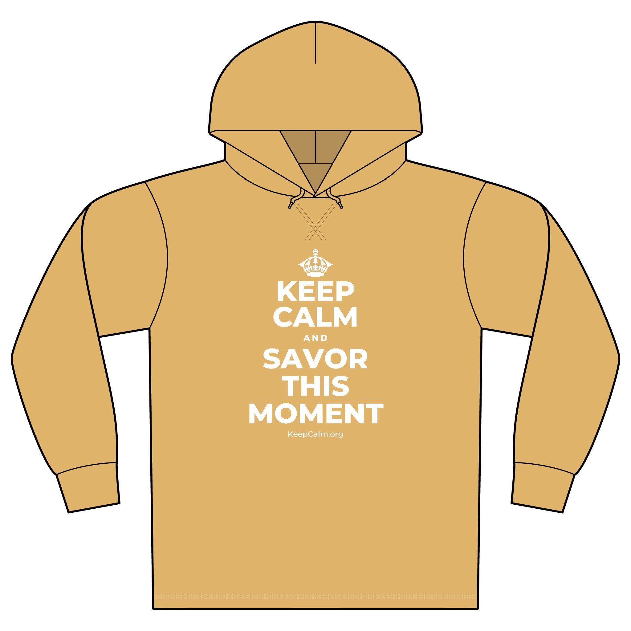 KEEP CALM AND SAVOR THIS MOMENT Organic Hoodie Tee