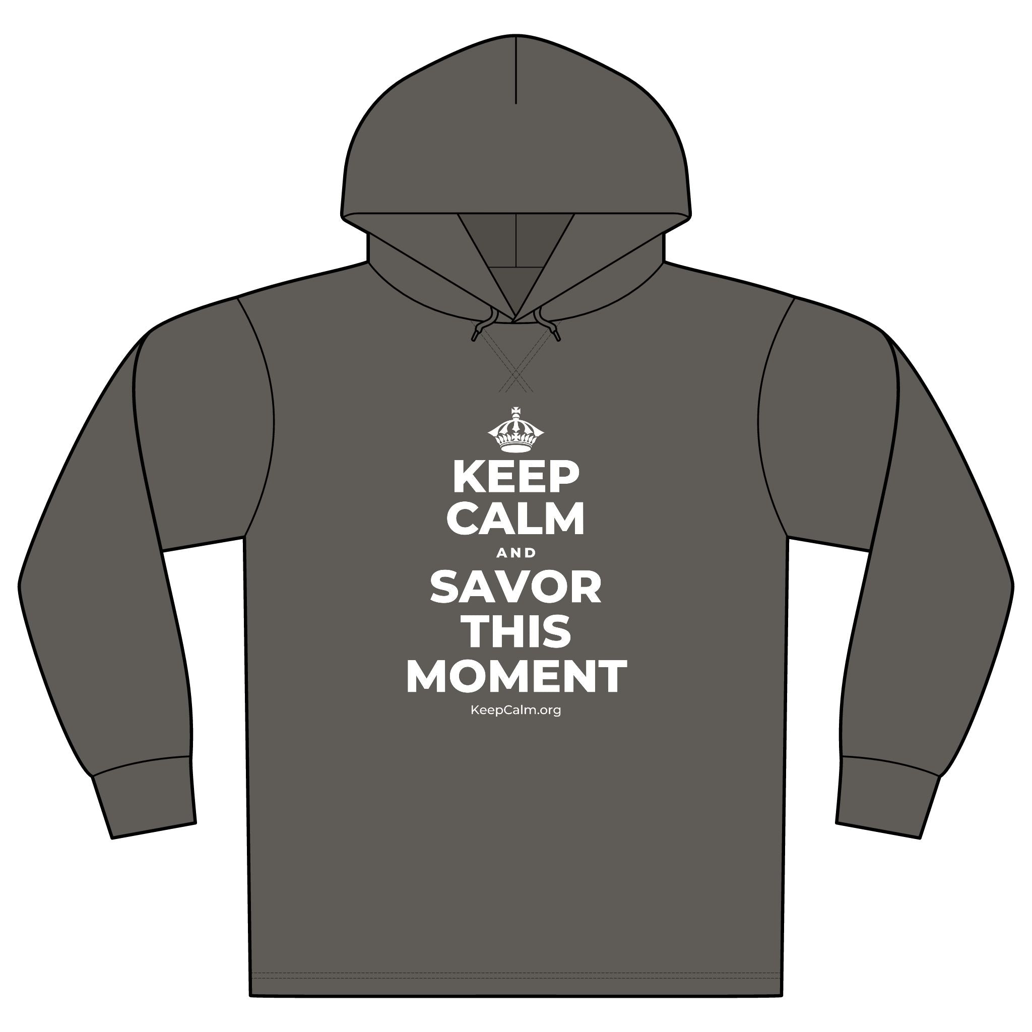 KEEP CALM AND SAVOR THIS MOMENT Organic Hoodie Tee