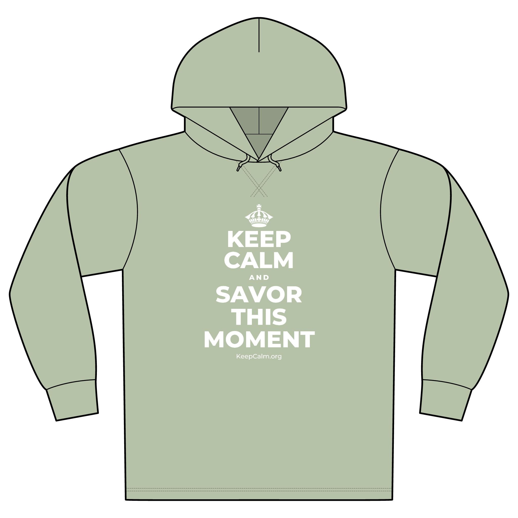 KEEP CALM AND SAVOR THIS MOMENT Organic Hoodie Tee