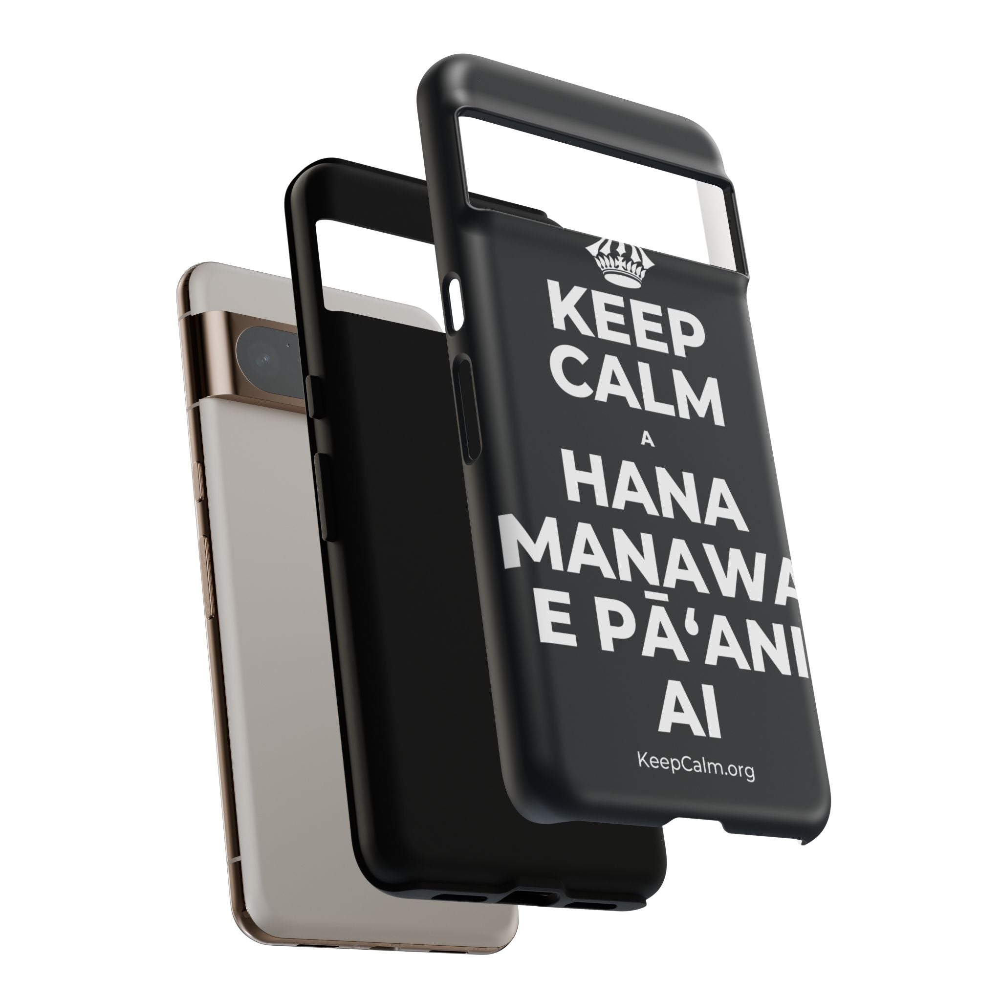KEEP CALM A HANA MANAWA E PĀʻANI AI Phone Case (Dark)
