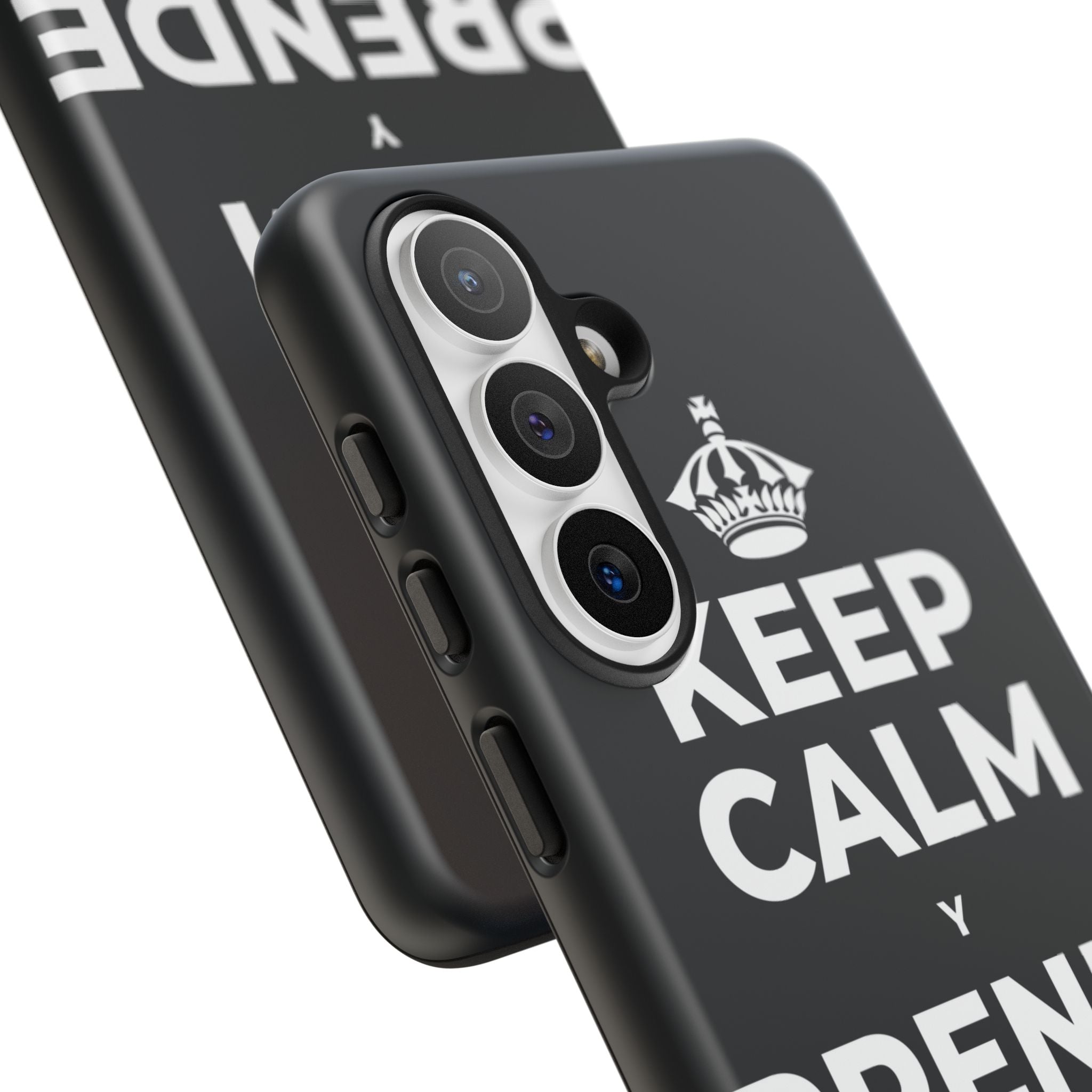 KEEP CALM Y PRENDE UNA VELA Phone Case (Dark)