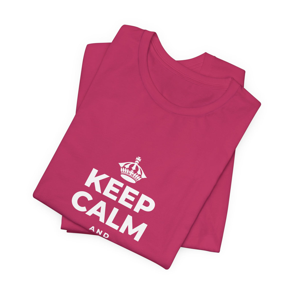 KEEP CALM AND KEEP DREAMING T-Shirt (Baby Blue–Silver)