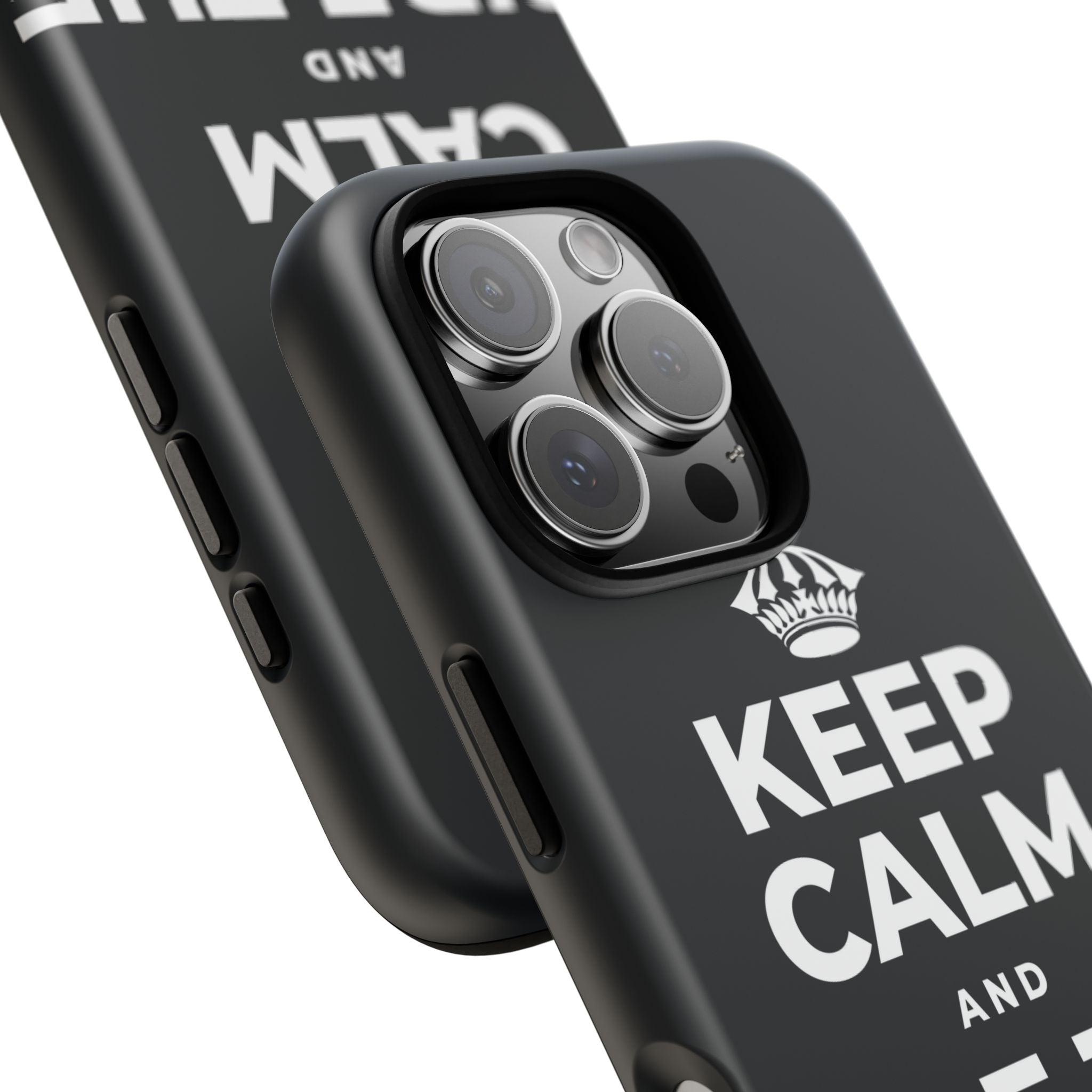 KEEP CALM AND RIDE THE WAVE Phone Case (Dark)