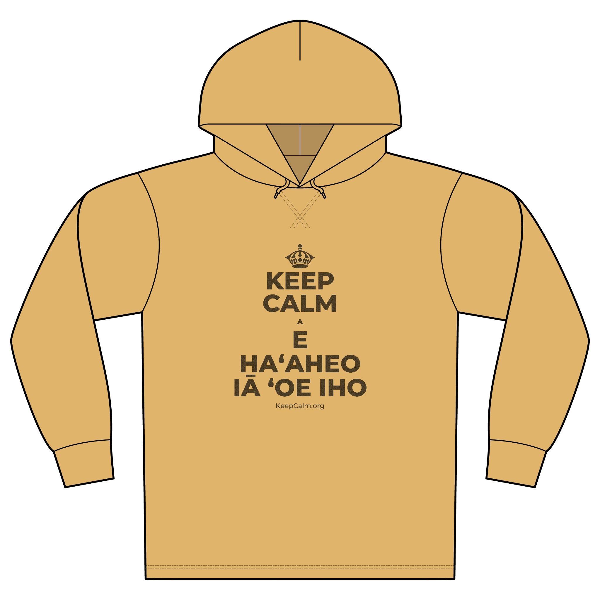 KEEP CALM A E HAʻAHEO IĀ ʻOE IHO Organic Hoodie Tee
