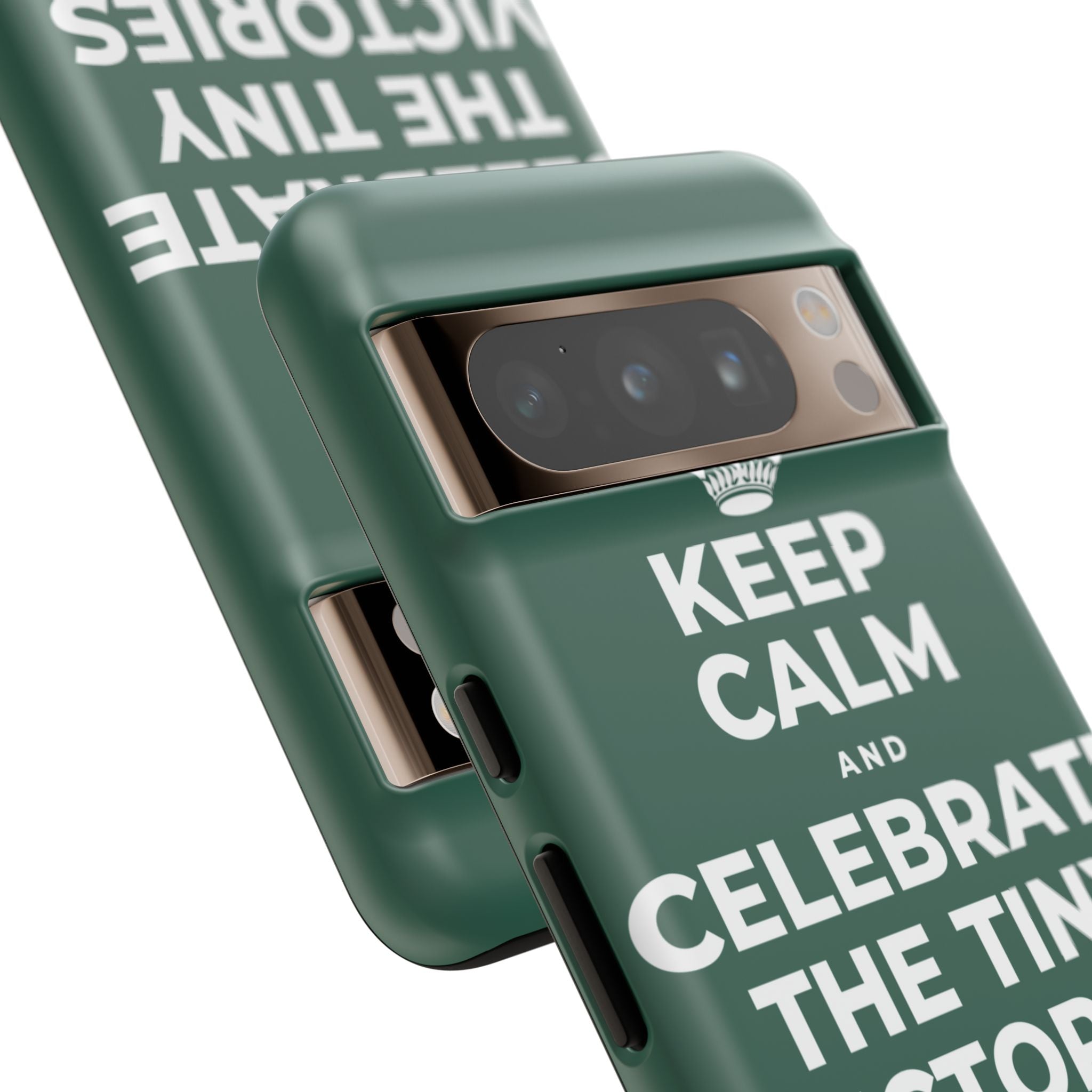 KEEP CALM AND CELEBRATE THE TINY VICTORIES EVERY SINGLE DAY Phone Case