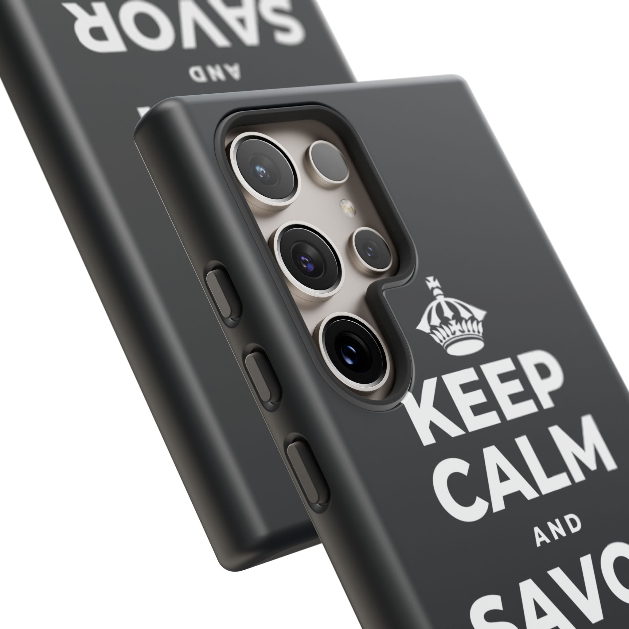 KEEP CALM AND SAVOR THIS MOMENT Phone Case (Dark)