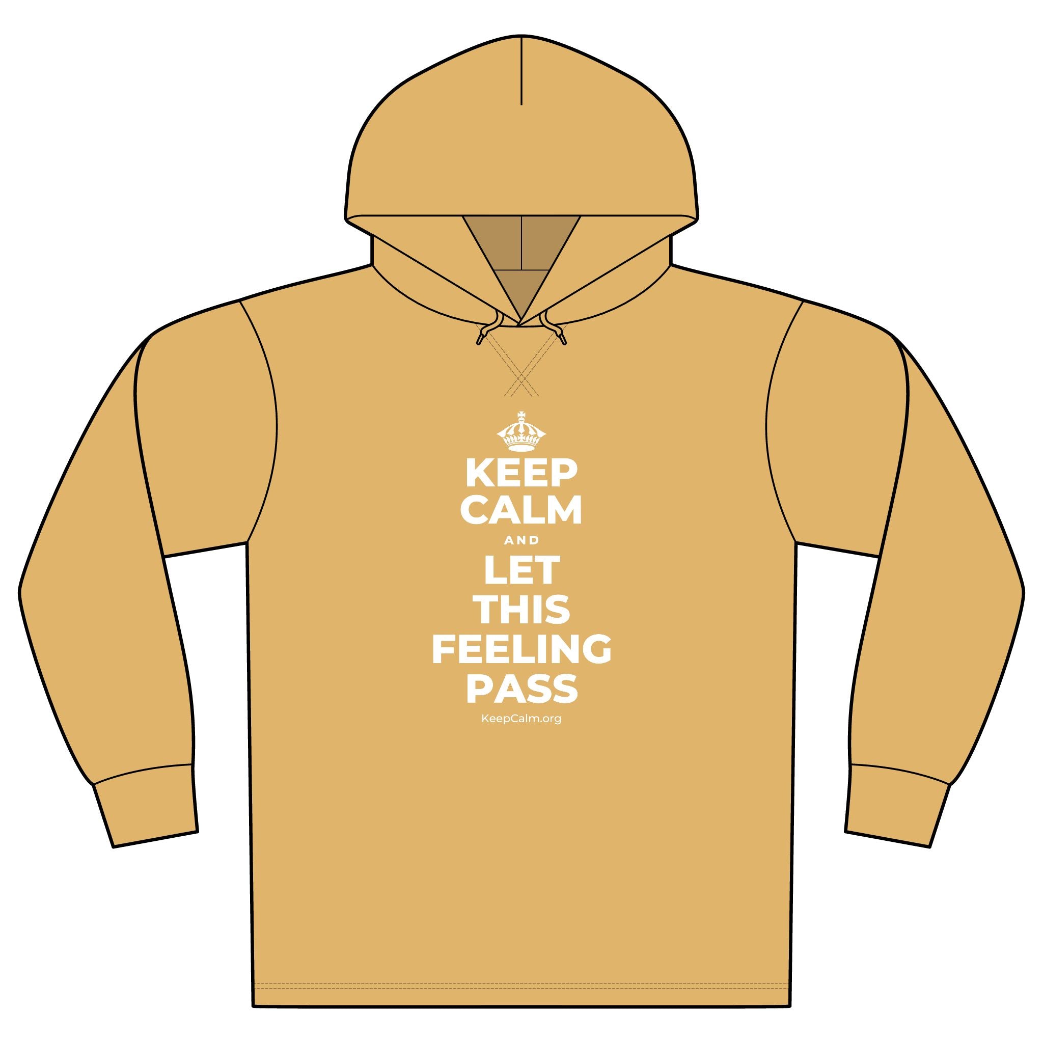 KEEP CALM AND LET THIS FEELING PASS Organic Hoodie Tee