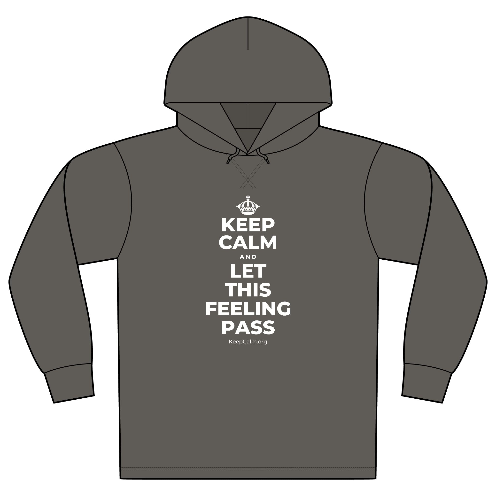 KEEP CALM AND LET THIS FEELING PASS Organic Hoodie Tee