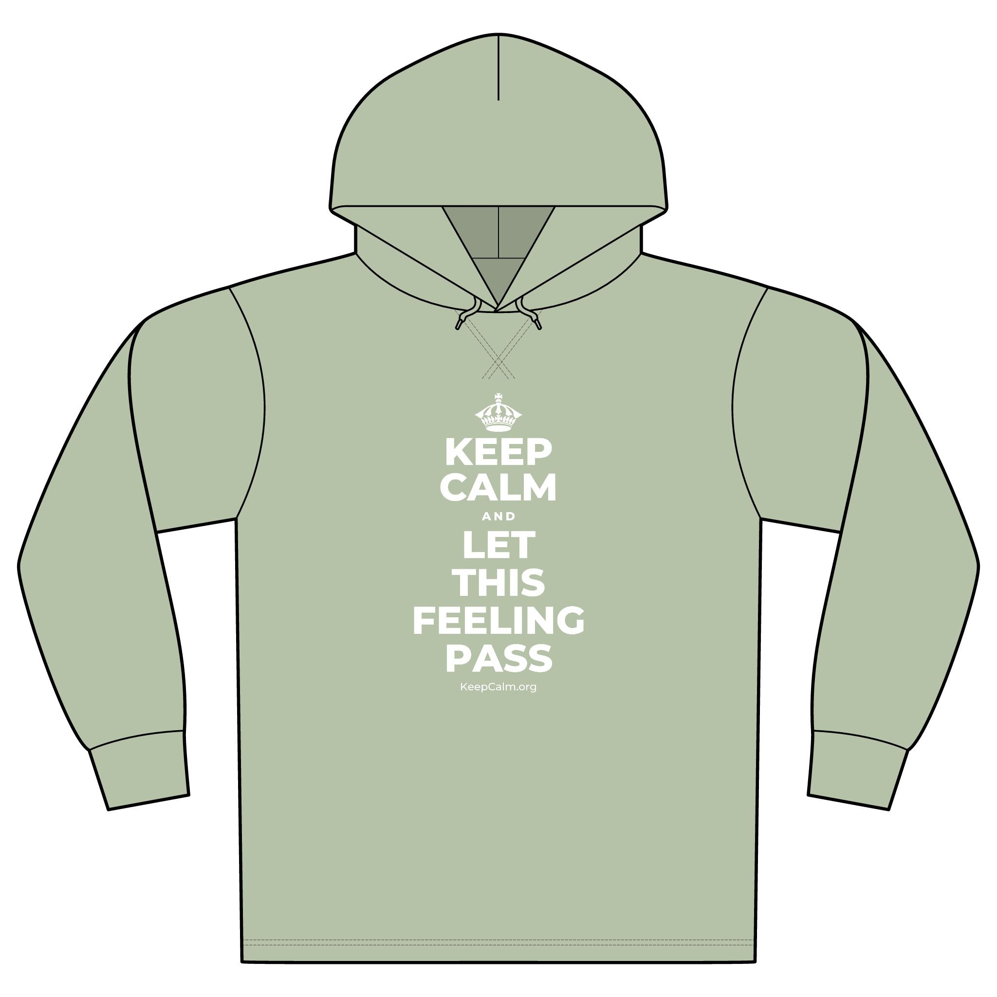 KEEP CALM AND LET THIS FEELING PASS Organic Hoodie Tee