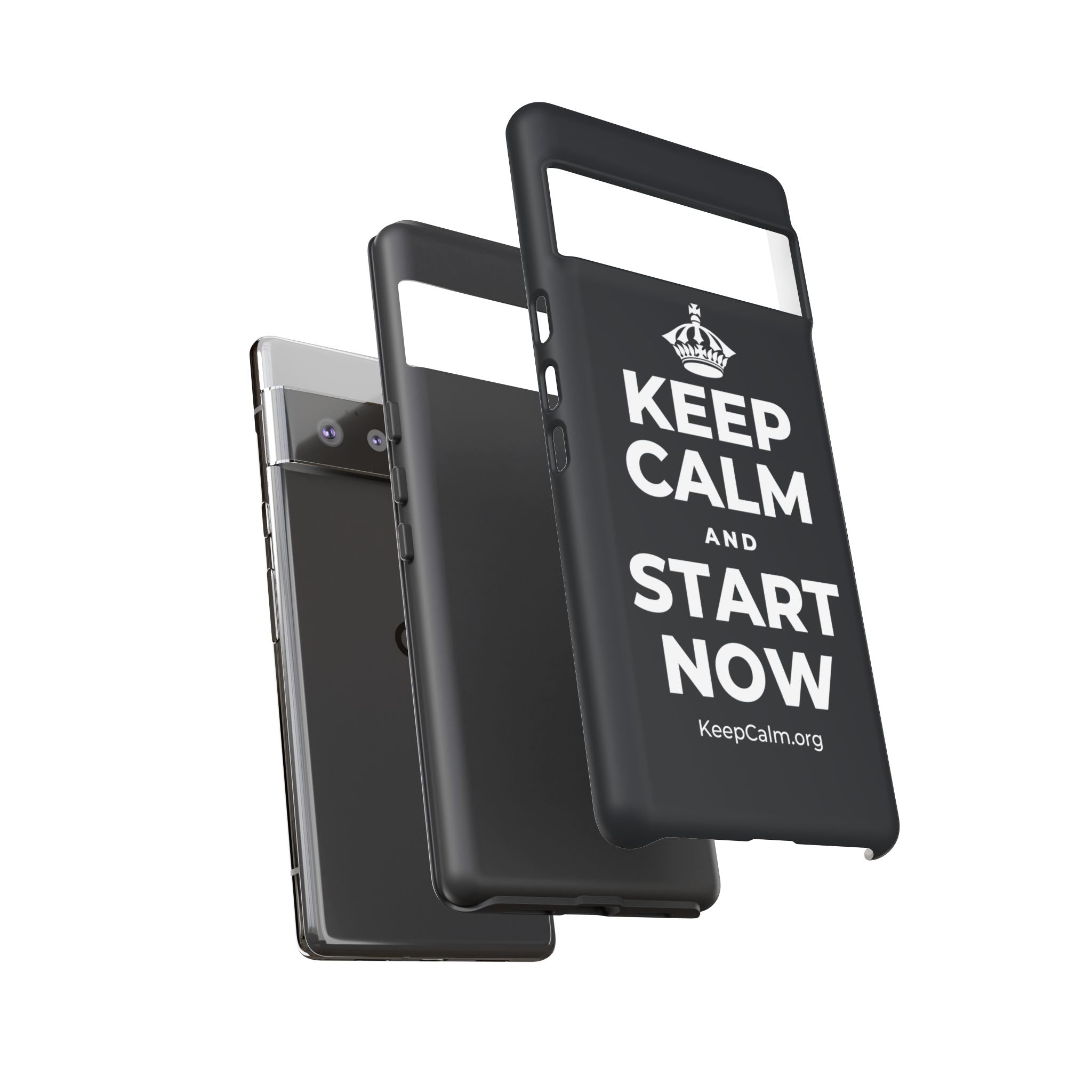 KEEP CALM AND START NOW Phone Case (Dark)