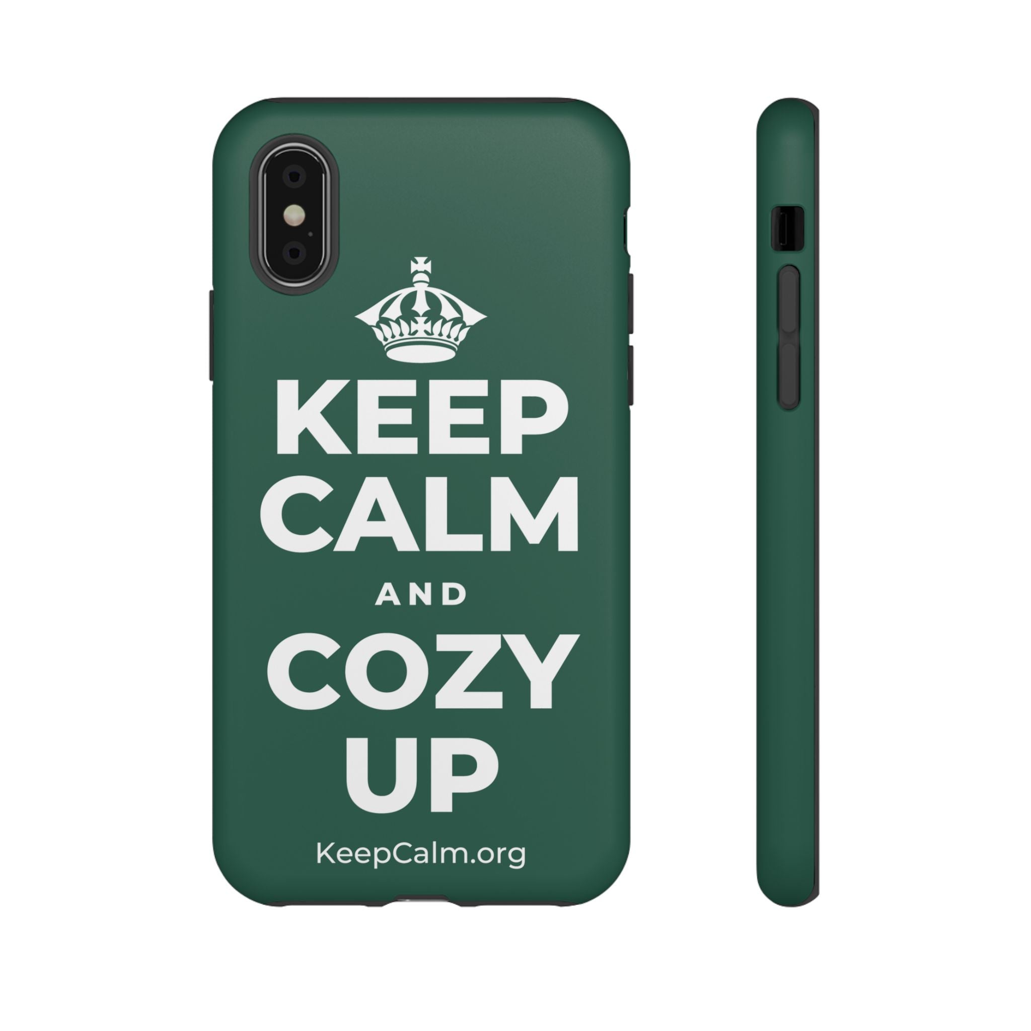 KEEP CALM AND COZY UP Phone Case