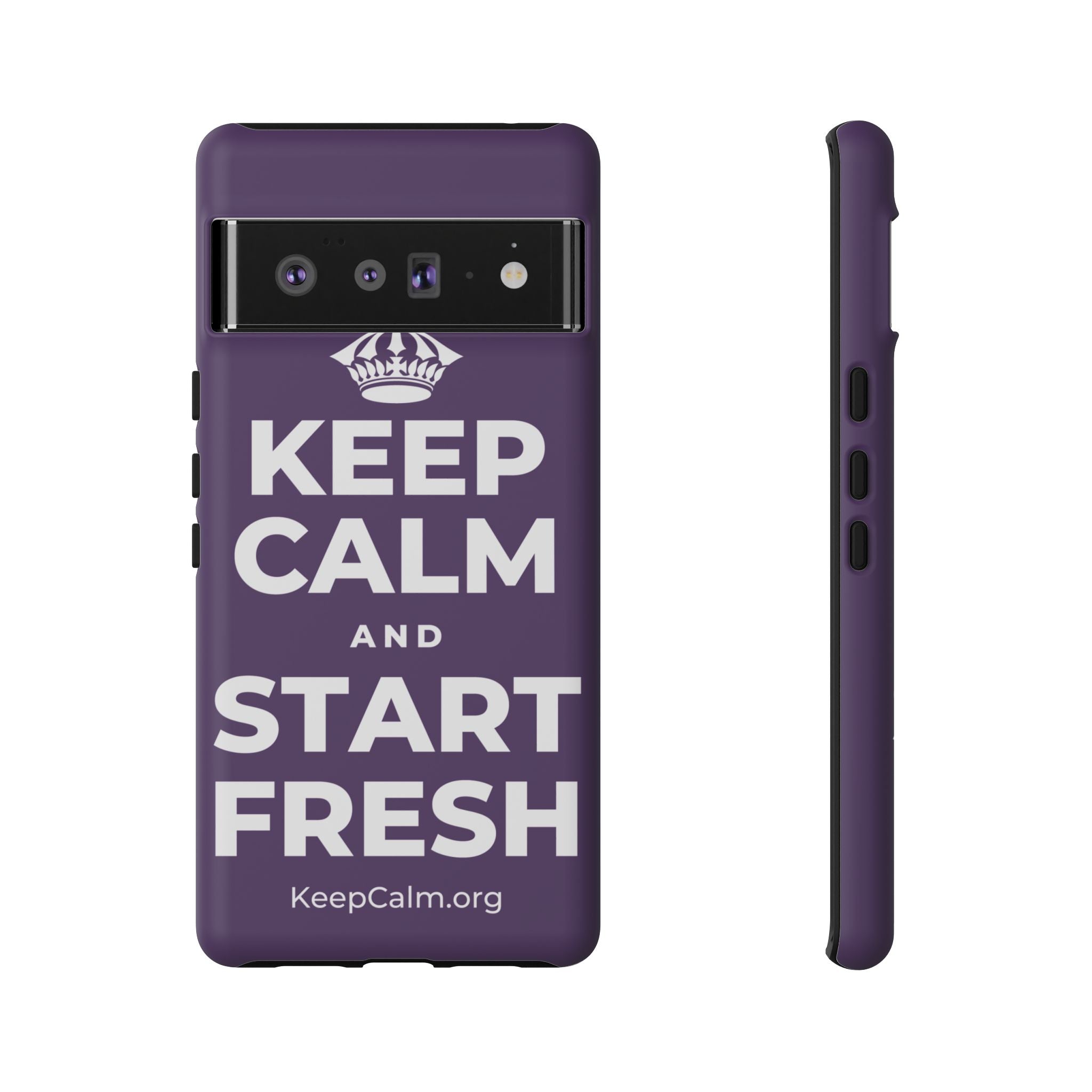 KEEP CALM AND START FRESH Phone Case