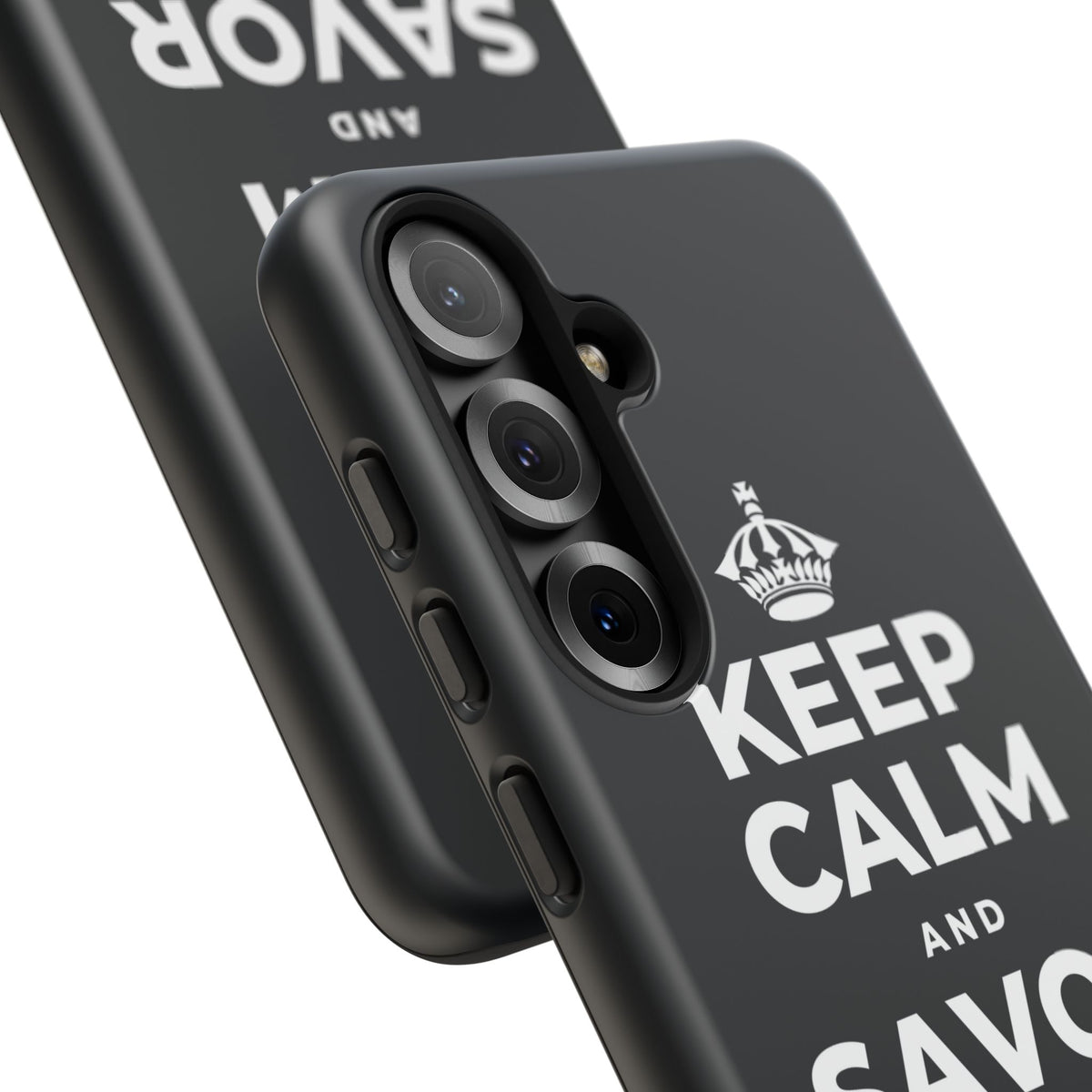 KEEP CALM AND SAVOR THIS MOMENT Phone Case (Dark)