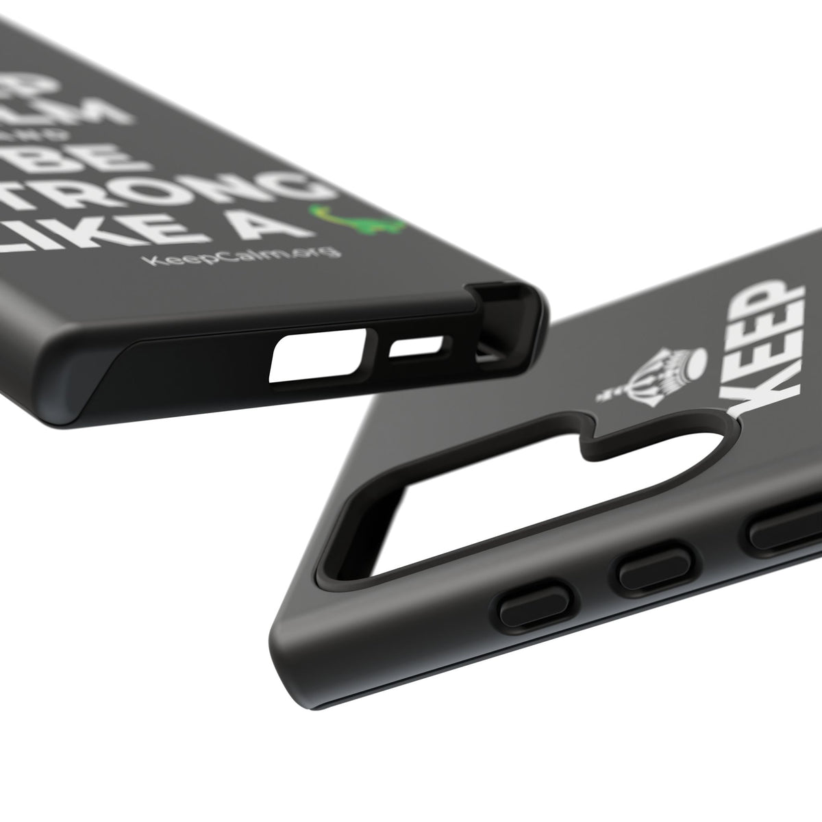 KEEP CALM AND BE STRONG LIKE A 🦕 Phone Case