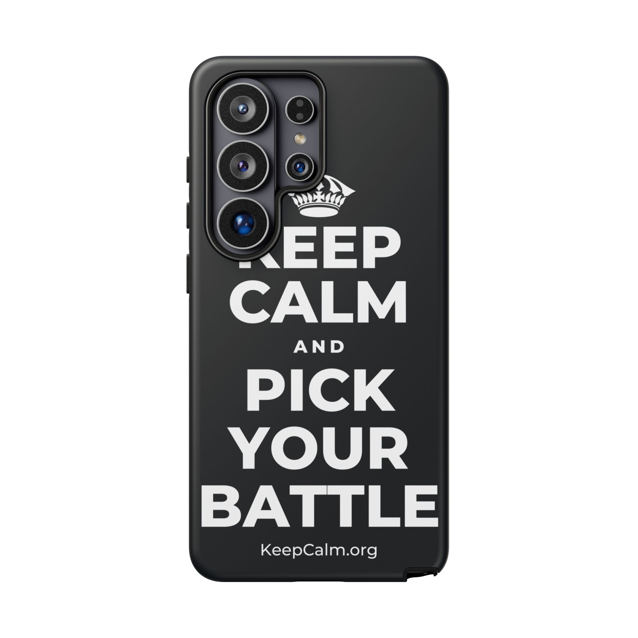 KEEP CALM AND PICK YOUR BATTLE Phone Case (Dark)
