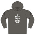 KEEP CALM AND COZY UP Organic Hoodie Tee