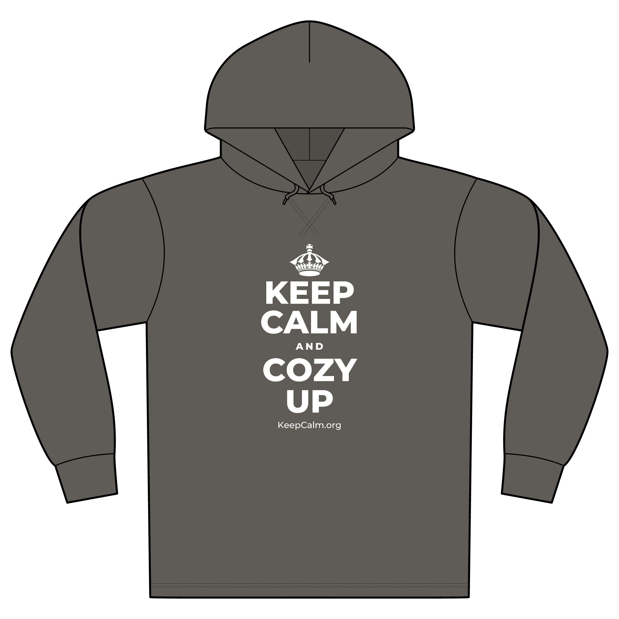 KEEP CALM AND COZY UP Organic Hoodie Tee