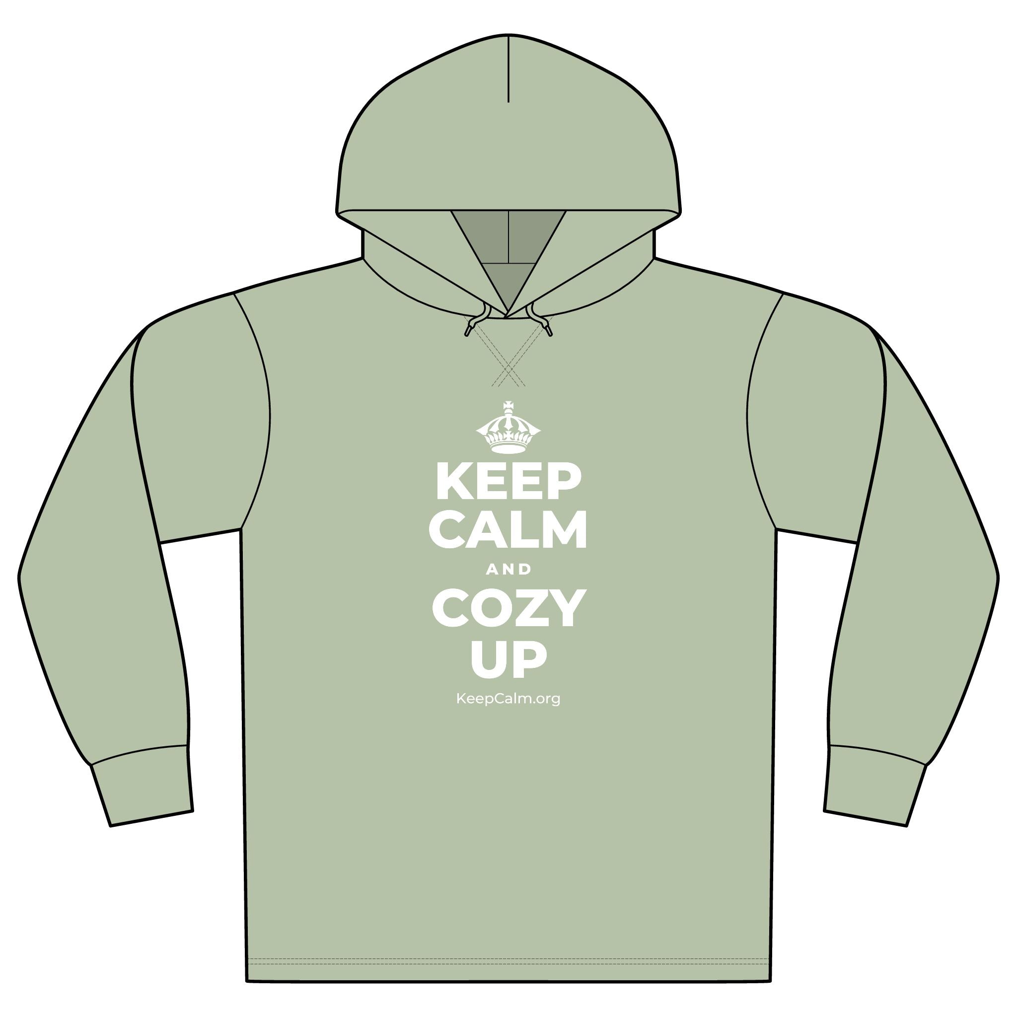 KEEP CALM AND COZY UP Organic Hoodie Tee