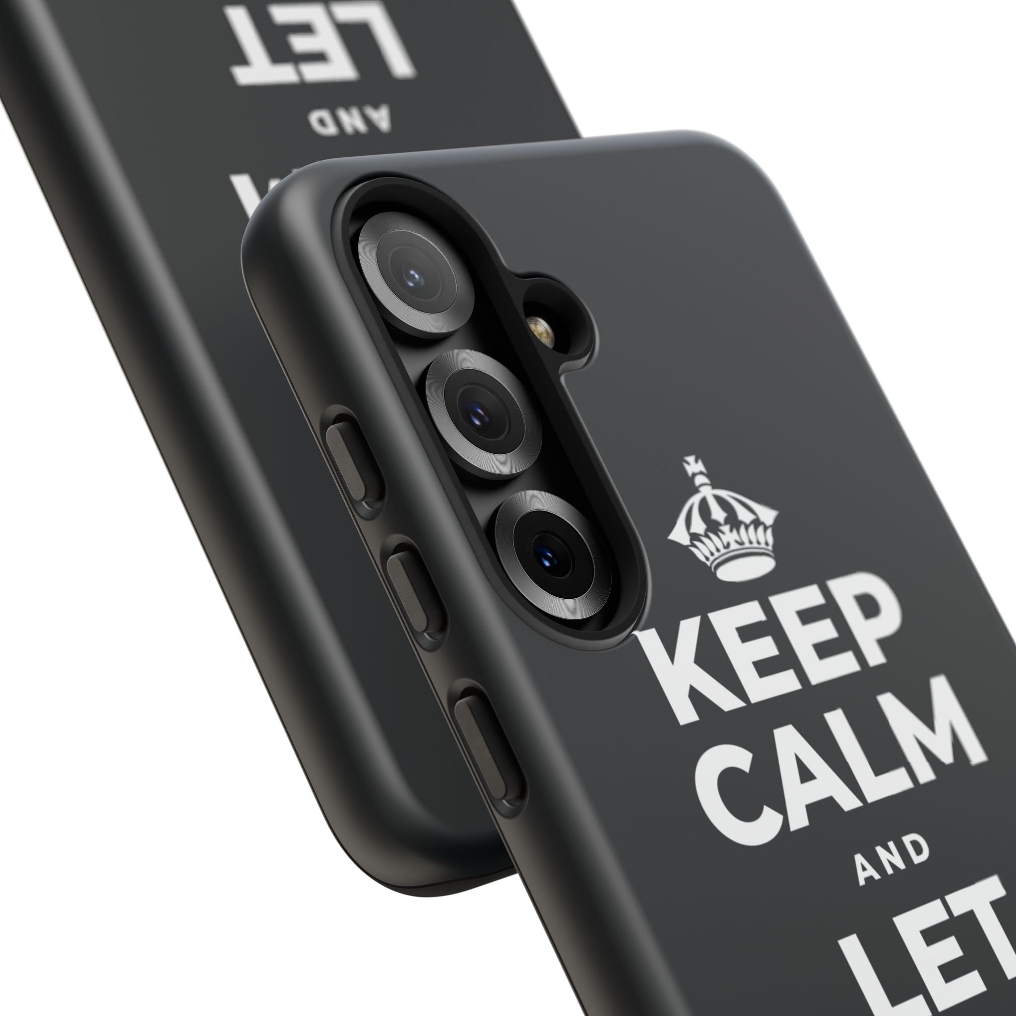 KEEP CALM AND LET PEOPLE IN Phone Case (Dark)