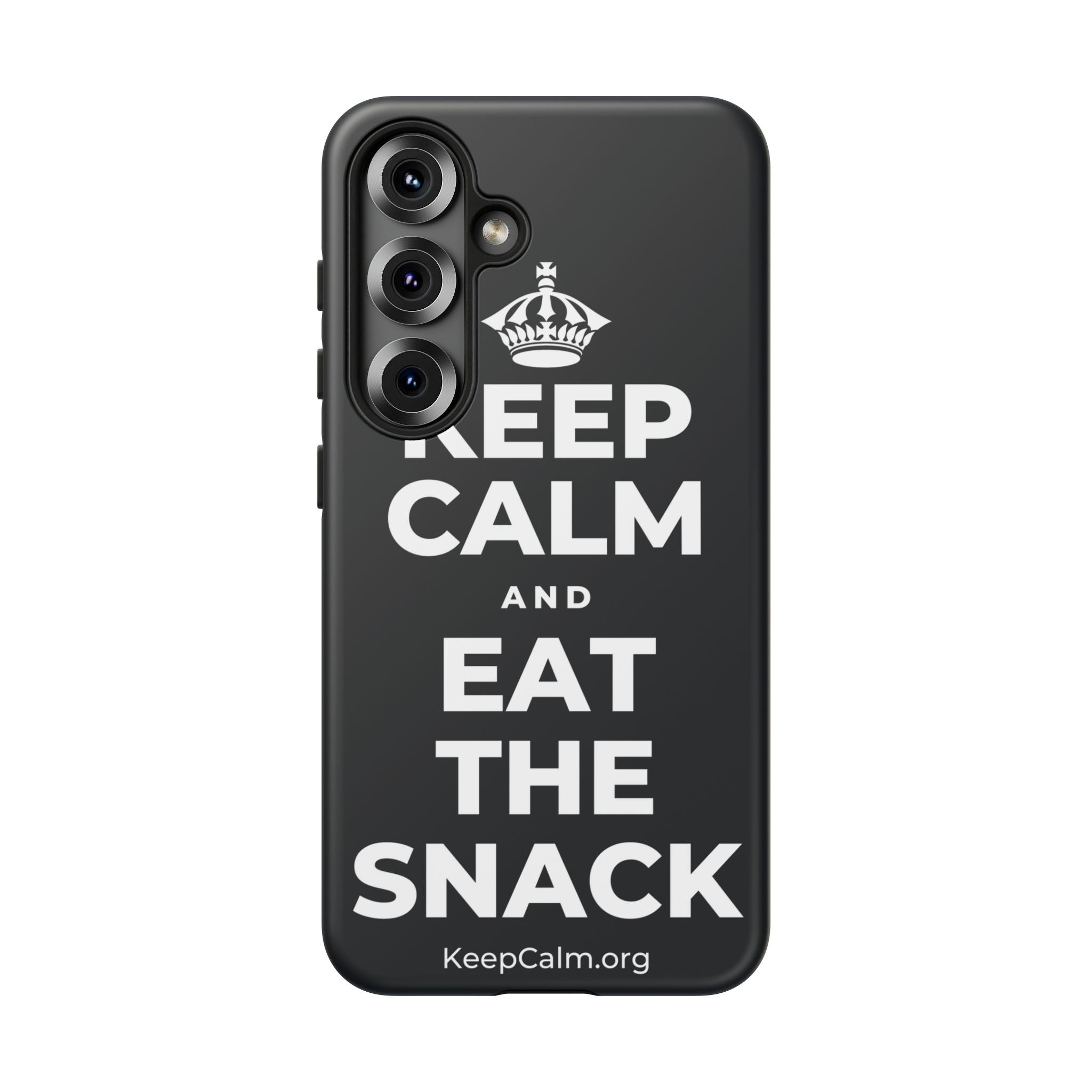 KEEP CALM AND EAT THE SNACK Phone Case (Dark)