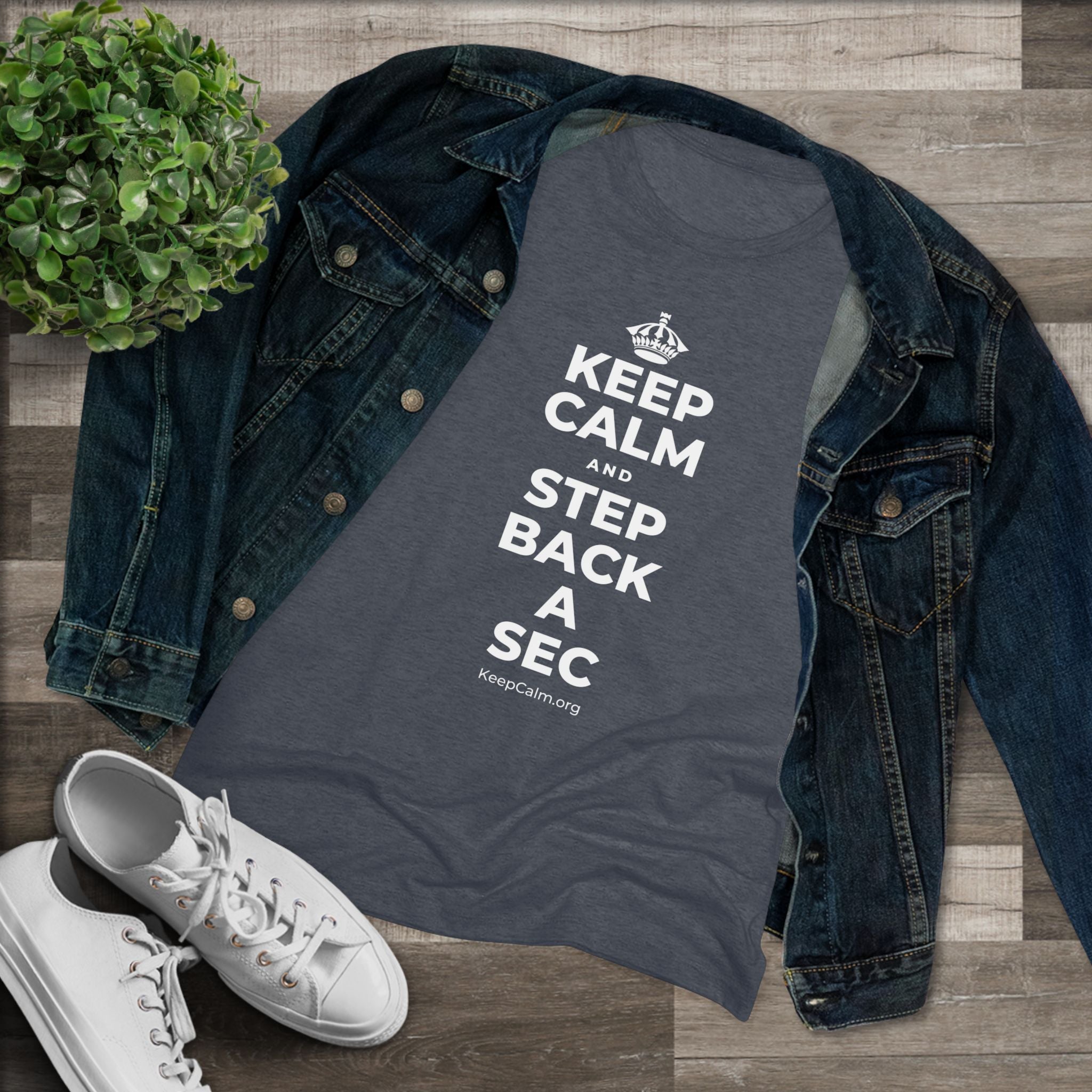 KEEP CALM AND STEP BACK A SEC Women's Tri-Blend Tee