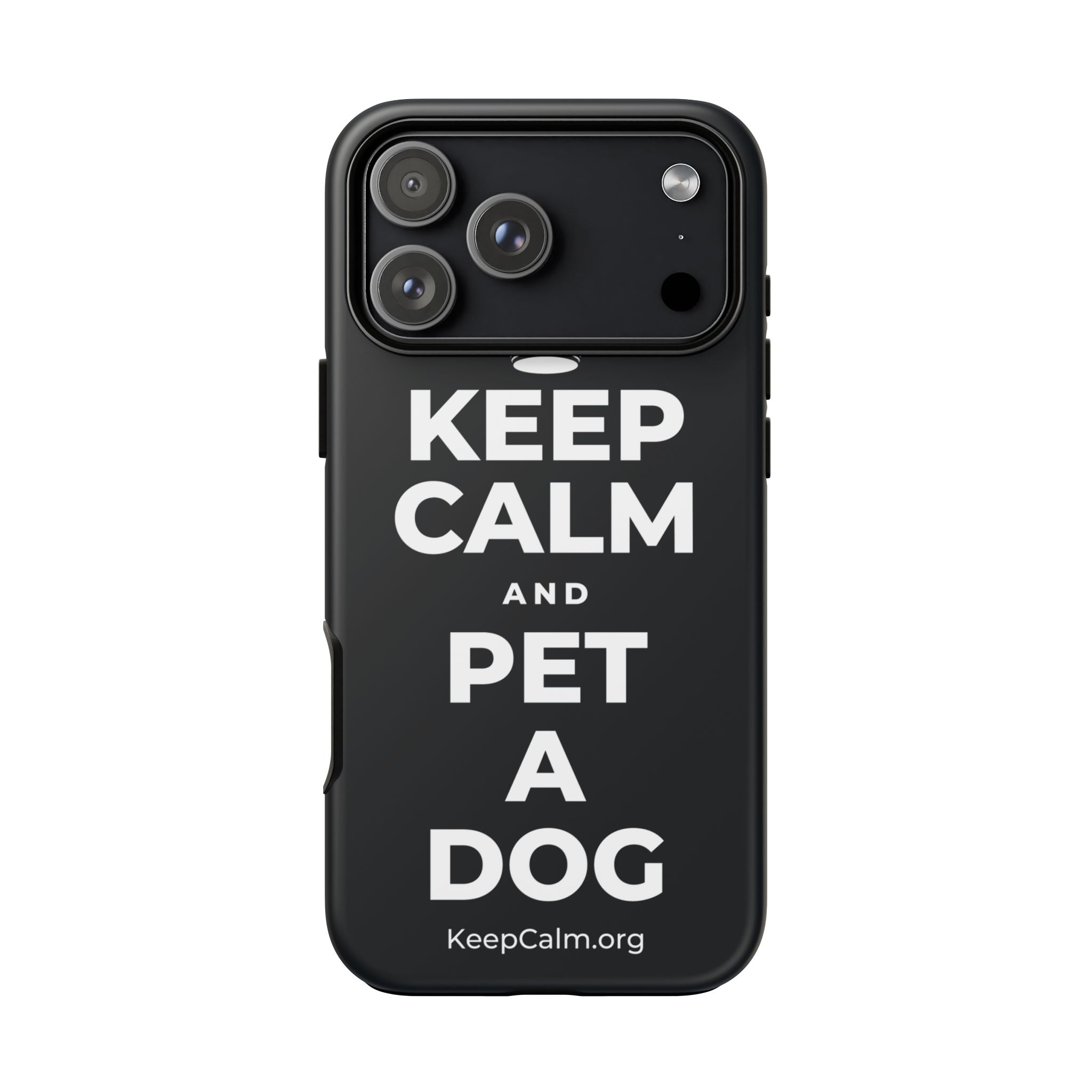 KEEP CALM AND PET A DOG Phone Case (Dark)