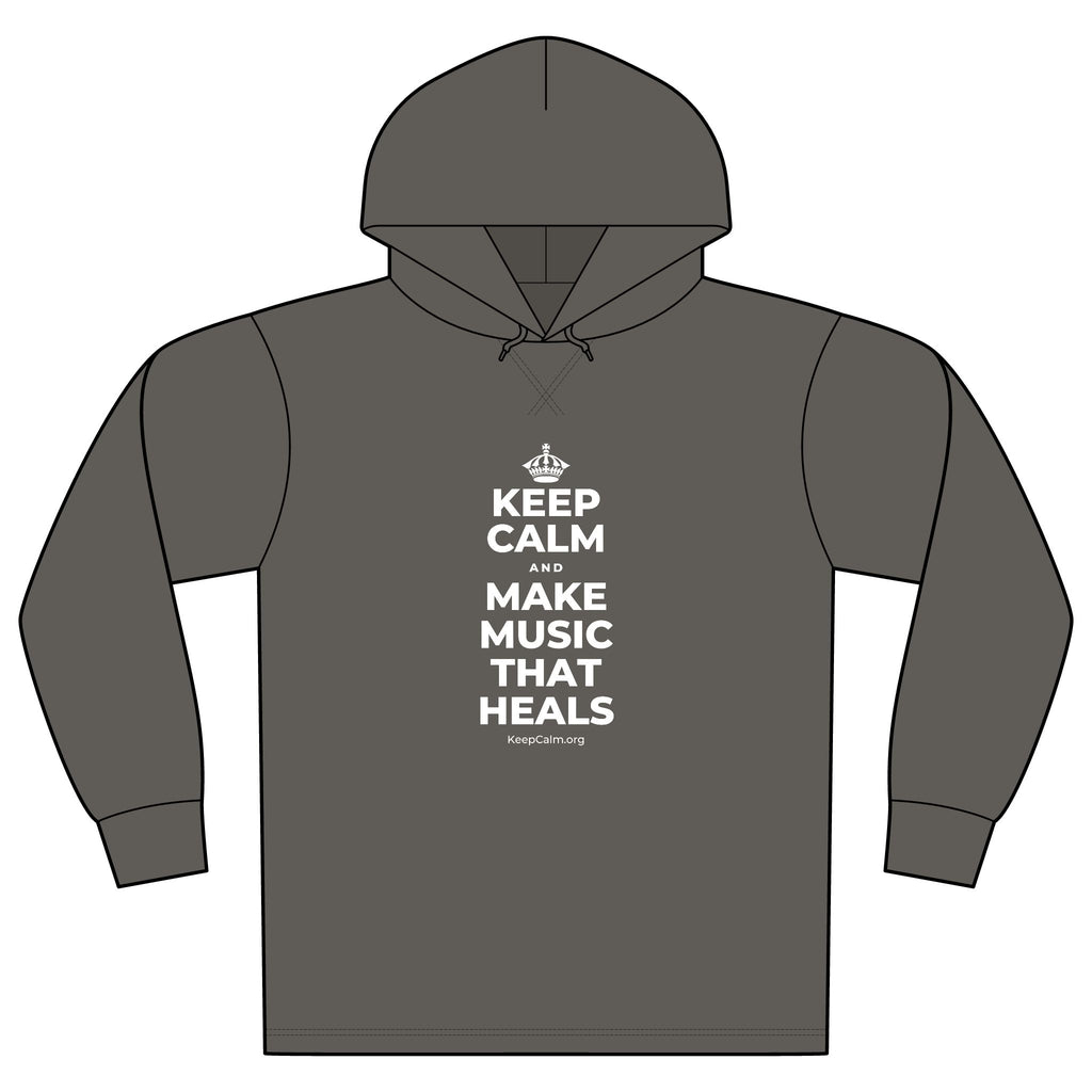 KEEP CALM AND MAKE MUSIC THAT HEALS Organic Hoodie Tee