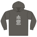 KEEP CALM AND MAKE MUSIC THAT HEALS Organic Hoodie Tee