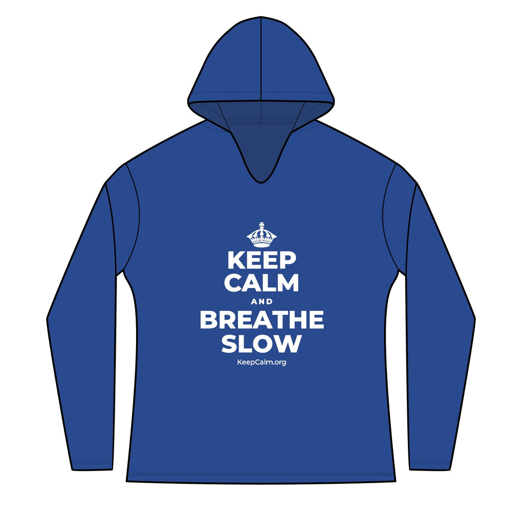 KEEP CALM AND BREATHE SLOW Women's Long Sleeve Hoodie