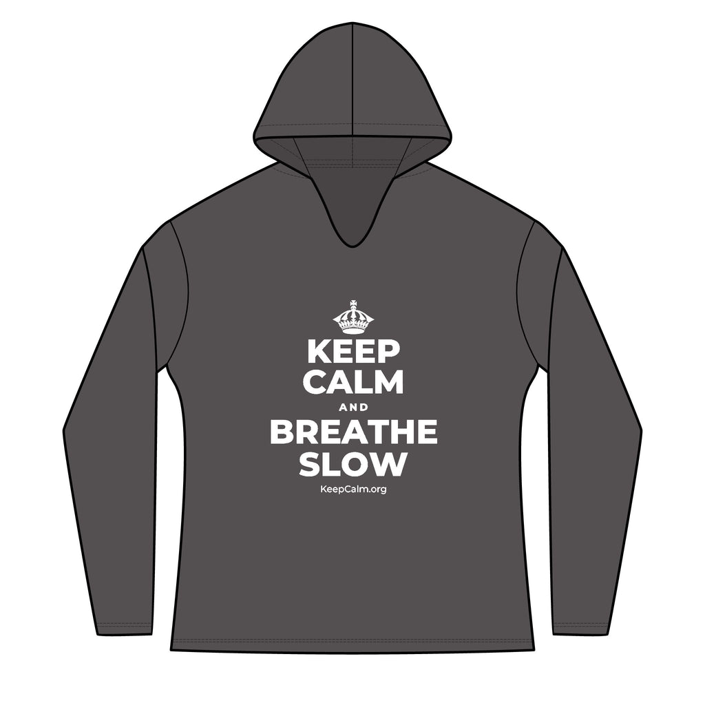 KEEP CALM AND BREATHE SLOW Women's Long Sleeve Hoodie