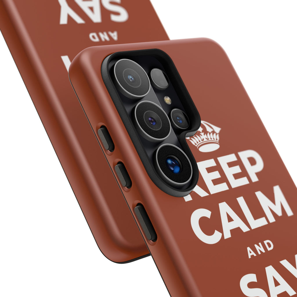 KEEP CALM AND SAY THANK YOU Phone Case