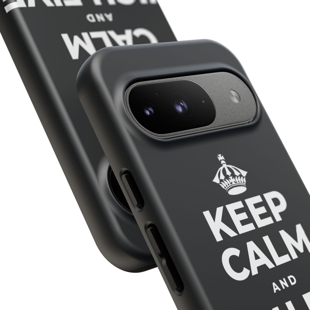 KEEP CALM AND HIGH FIVE YOURSELF Phone Case (Dark)